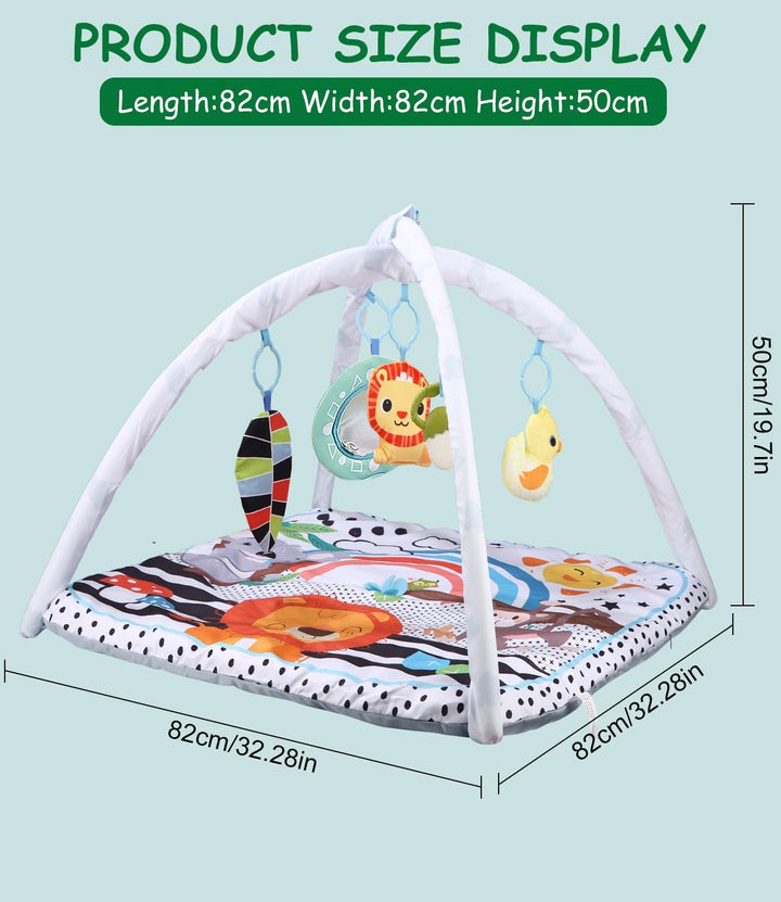 Baby-Spielmatte, Babyspielzeug 0-6 Monate, Babymatte Baby, Play Arch Baby Gym, Verstellbarer Bogen,