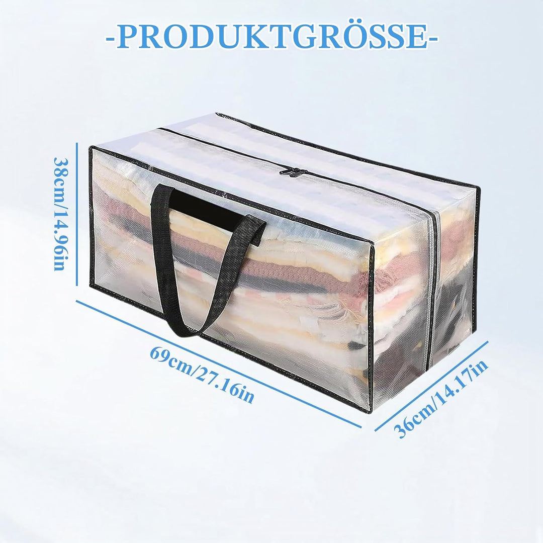 Extra Grosse Aufbewahrungstasche 90L, PP Umzugstaschen Wasserdichte, Heavy Duty Tragetasche mit Reis