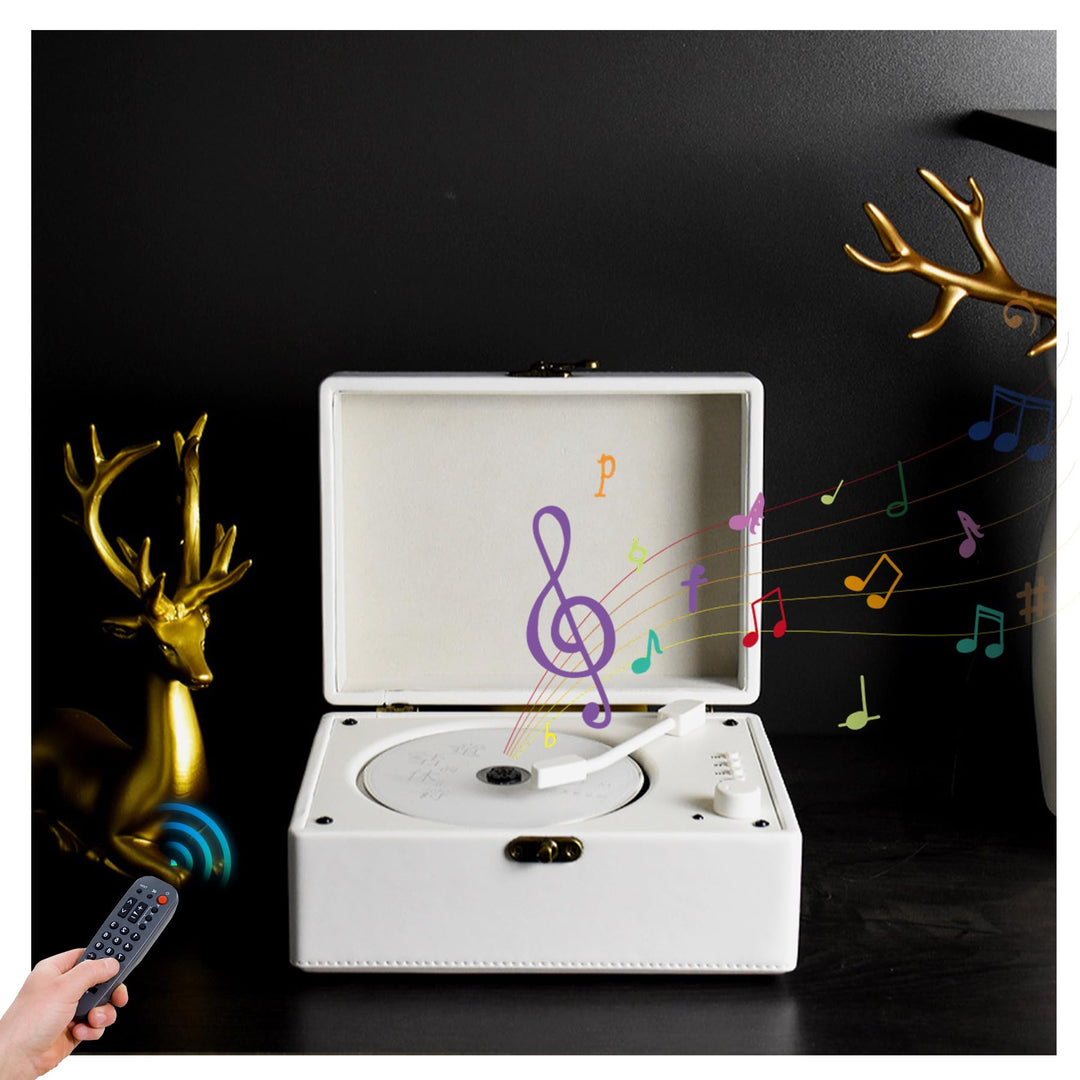 Tragbarer CD-Player mit Bluetooth, 3600 MAh Wiederaufladbarer Klassischer Musik-Player mit Zwei Laut