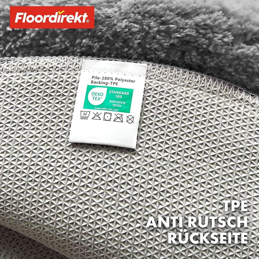 Floordirekt Badematte Sky - Badezimmerteppich - Weicher, dichter Hochflor - Rutschhemmend & Schnell