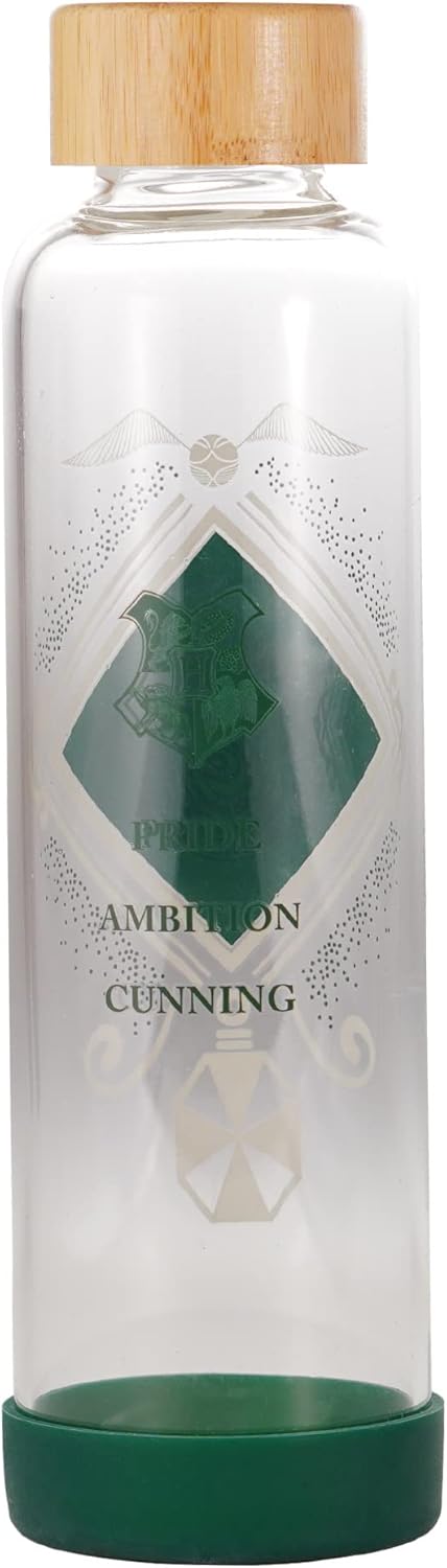 Harry Potter - Fier Serpentard - Bouteille d'eau en Verre 500ml