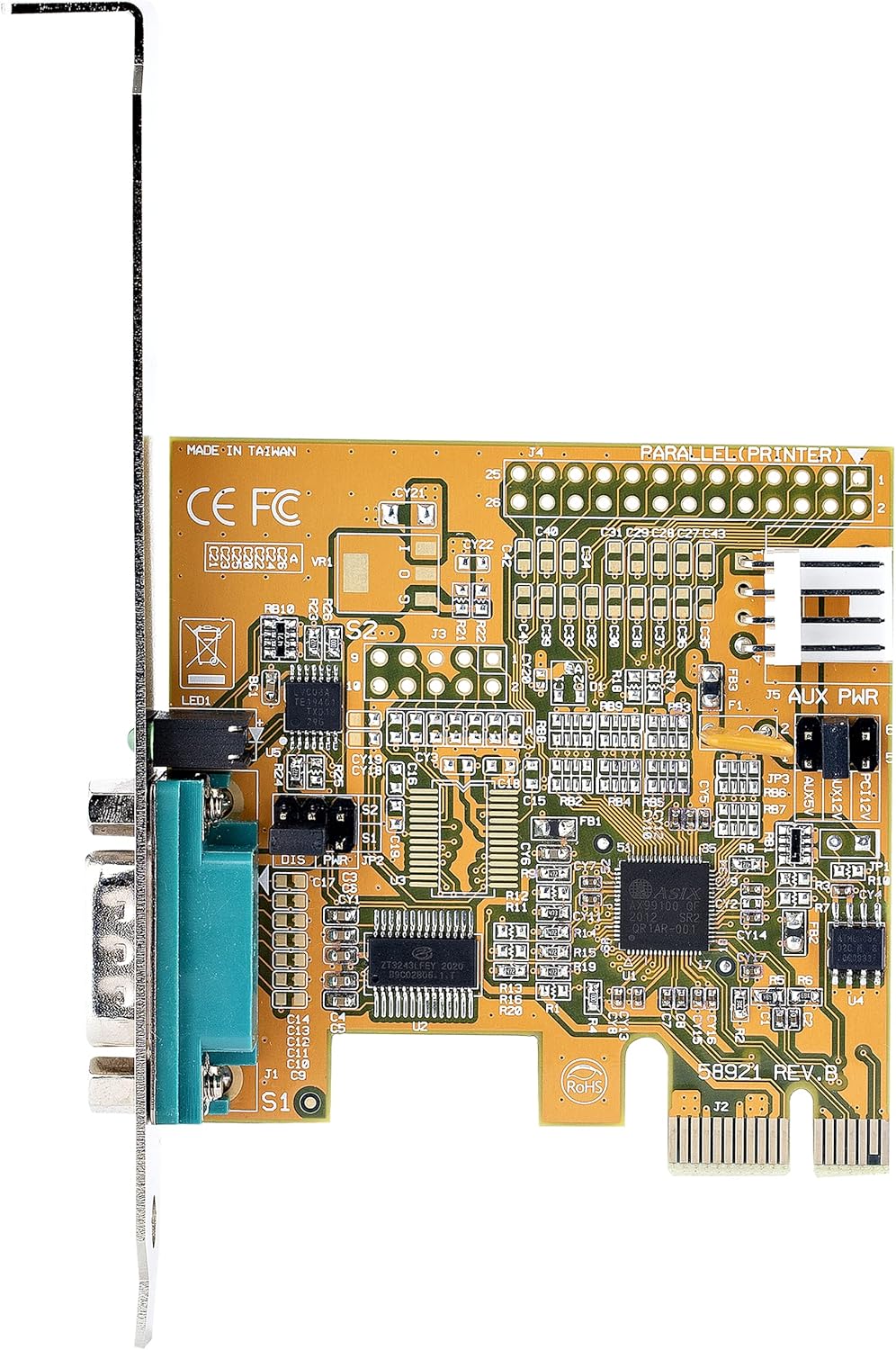 StarTech.com PCI Express Serielle Schnittstellenkarte, PCIe auf RS232 (DB9) Karte, PC Serielle Adapt