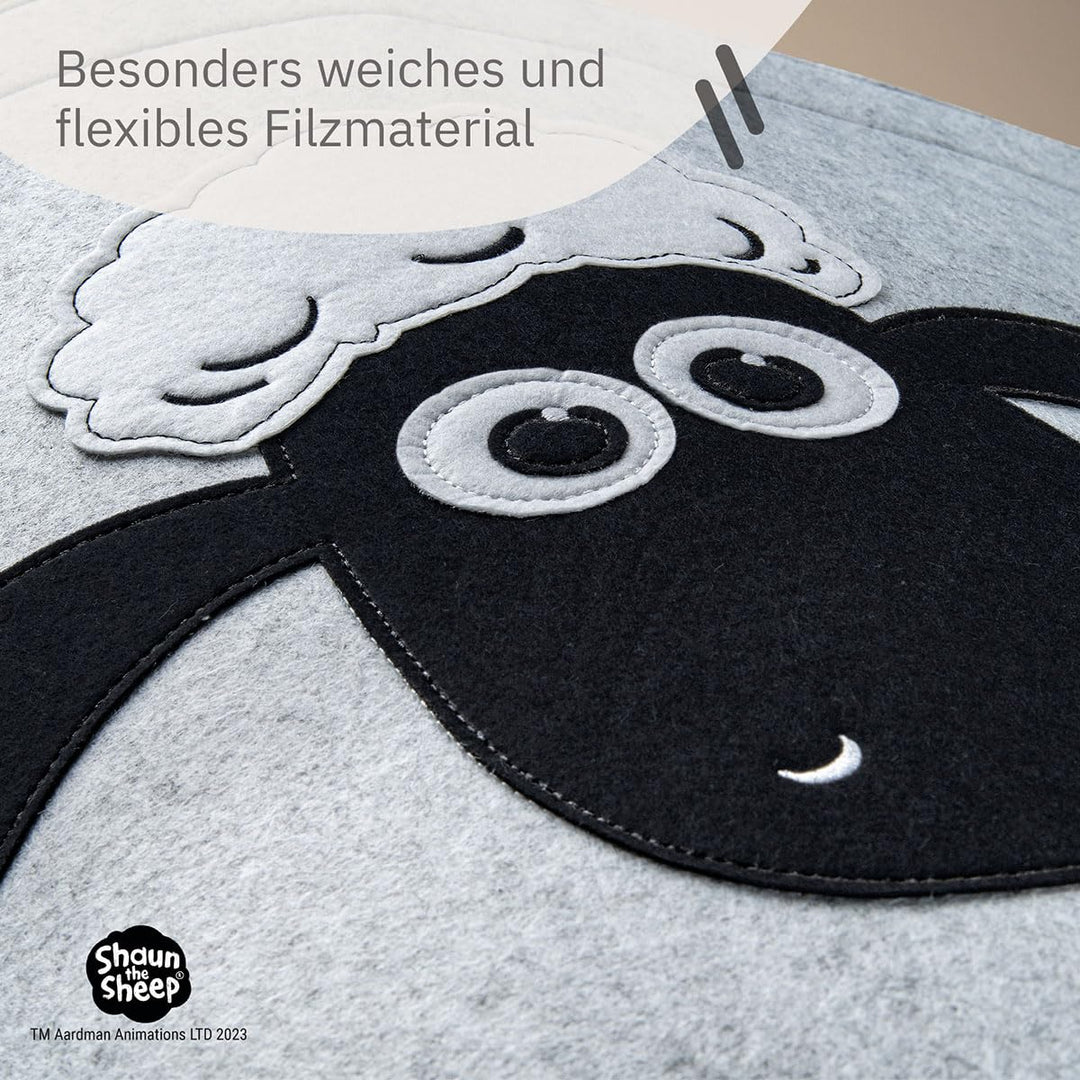 meets "Shaun das Schaf" Aufbewahrungskorb zusammenfaltbar für Kinder – ca. 43,5 x 46 cm Shaun Gesich