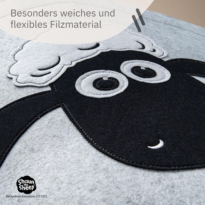 meets "Shaun das Schaf" Aufbewahrungskorb zusammenfaltbar für Kinder – ca. 43,5 x 46 cm Shaun Gesich