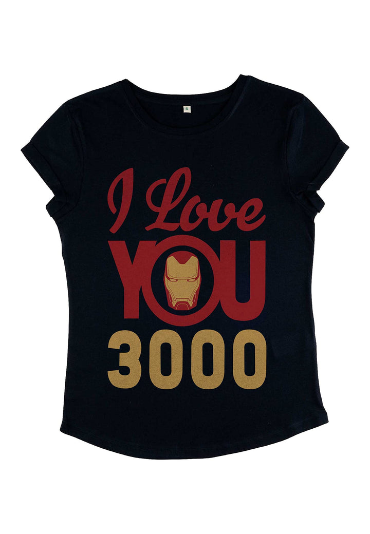 Marvel Damen T-Shirt XL Navy Blue, XL Navy Blue