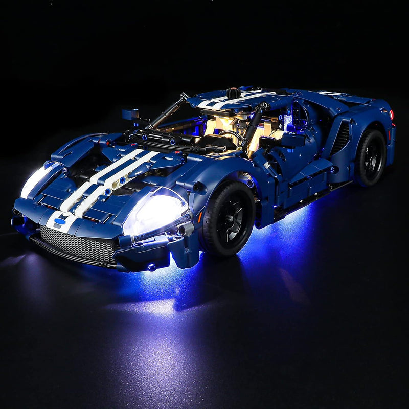 GEAMENT LED Licht-Set Kompatibel mit Lego Ford GT 2022 - Beleuchtungsset für Technic 42154 (Modell-S