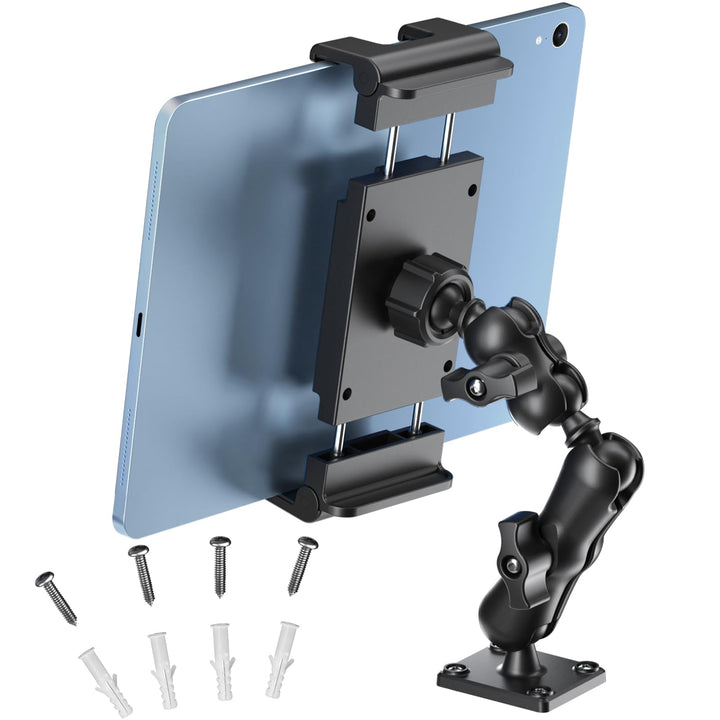 PLDHPRO Tablet Halterung Auto, iPad Halterung Auto für LKW Armaturenbrett, Wand & Schreibtisch, 360°