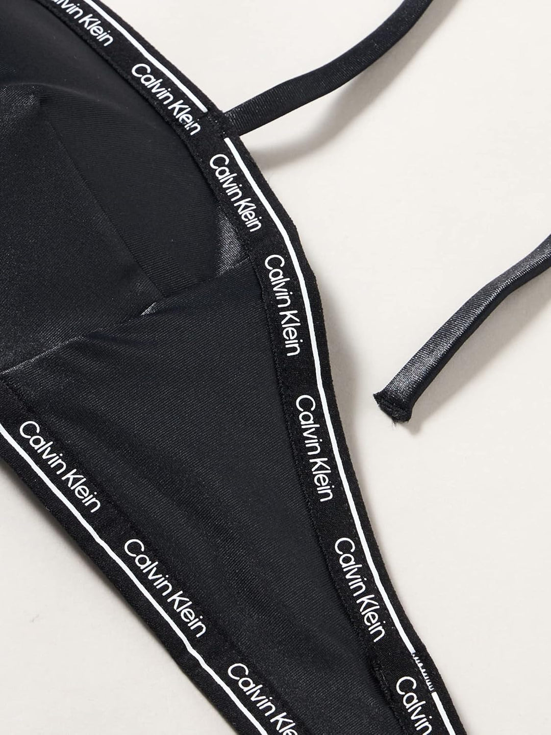 Calvin Klein Damen Bandeau Bikinioberteil Gepolstert, Schwarz (Pvh Black)