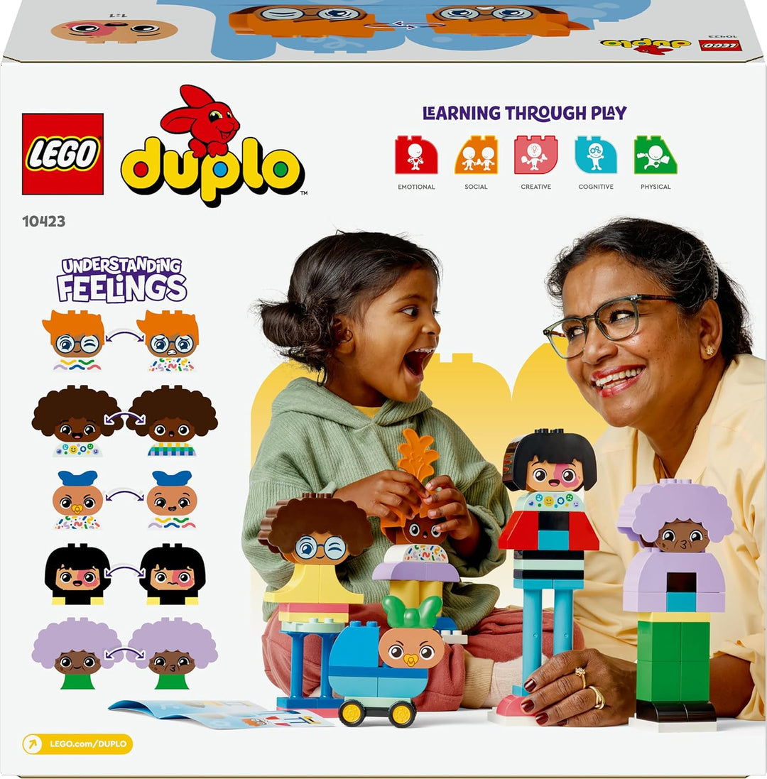 LEGO DUPLO Town Baubare Menschen mit grossen Gefühlen, Lernspielzeug für Kinder ab 3 Jahren, enthält
