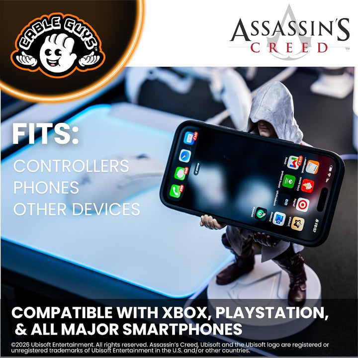 Cableguys Assassin's Creed Ezio Controller Halter & Handy Ständer - Gaming Zubehör für Schreibtisch-