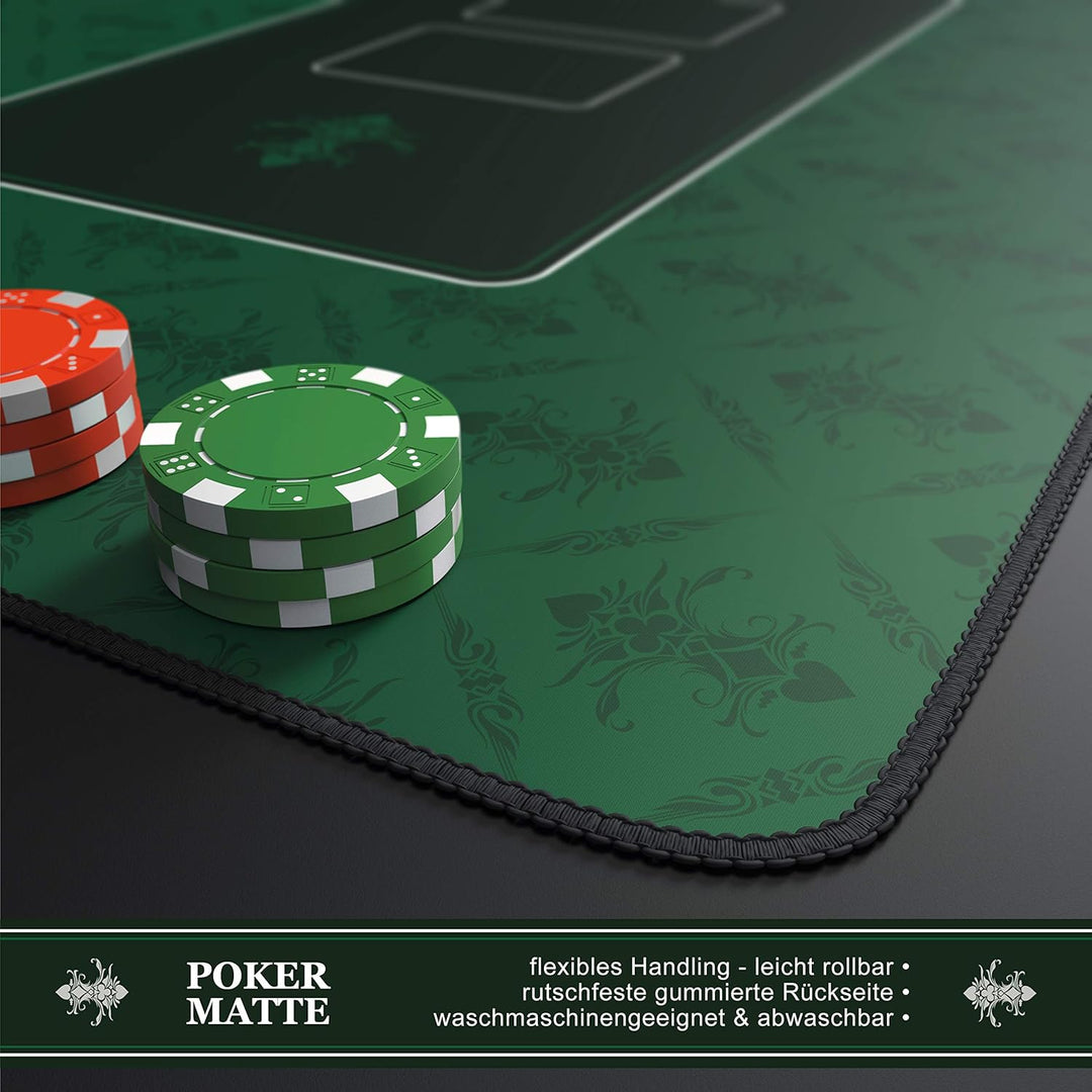 CSL - XXL Mauspad Gaming Titanwolf 900 x 400mm - XXL Poker Mousepad gross im Poker Stil - Tischunter