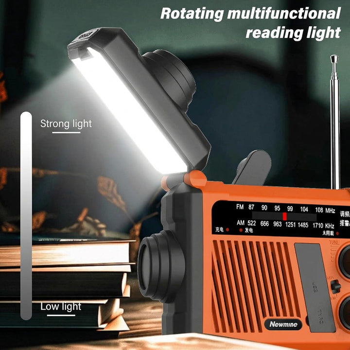 Kurbelradio,1800MA Notfallradio,Kurbelradio Solar,Solar Radio,Notfall Solarradio,Notradio Batteriera