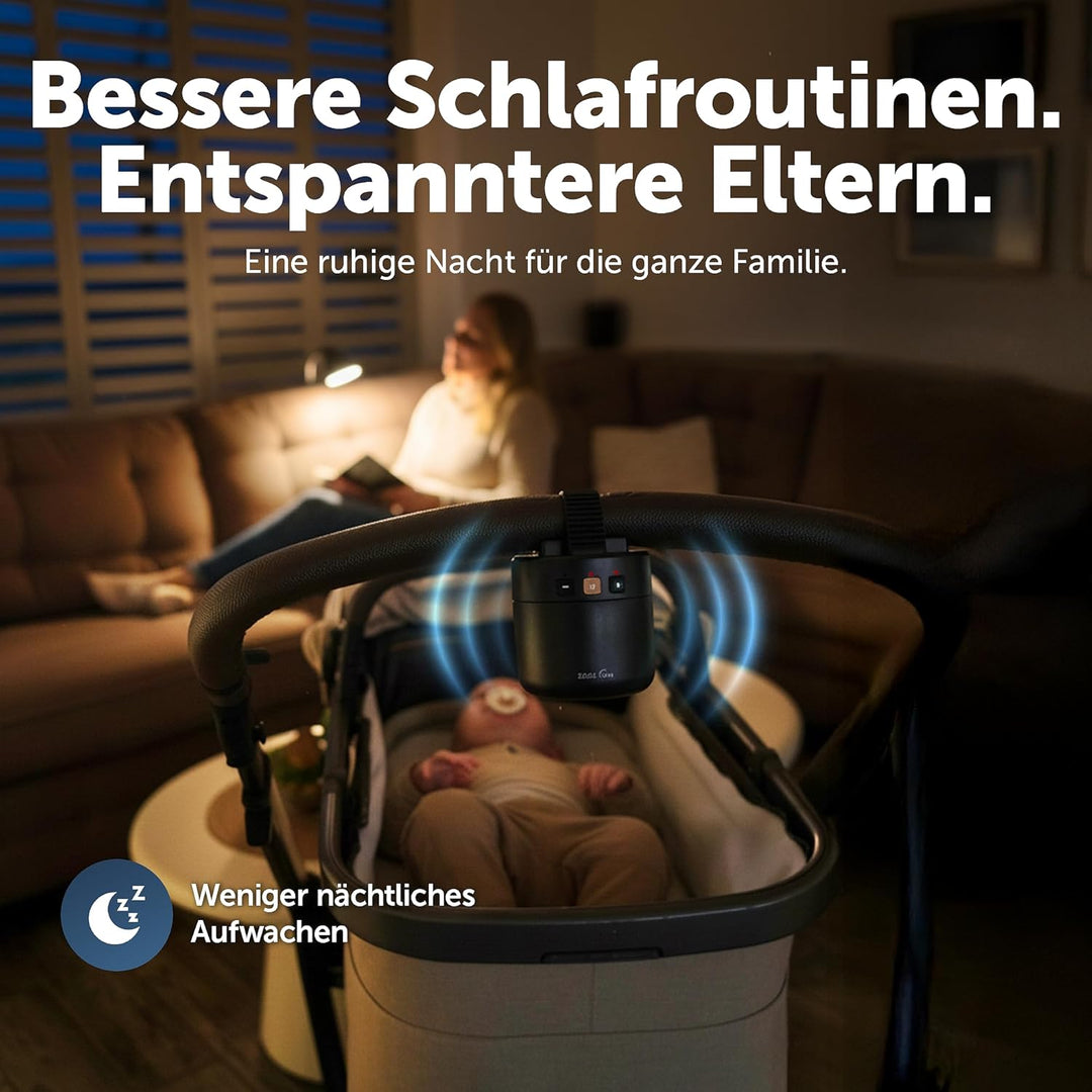 ZAZU ROXY Baby Rocker – Elektrischer Kinderwagen-Schaukler mit Weinen-Sensor, einstellbarer Wipp-Stä