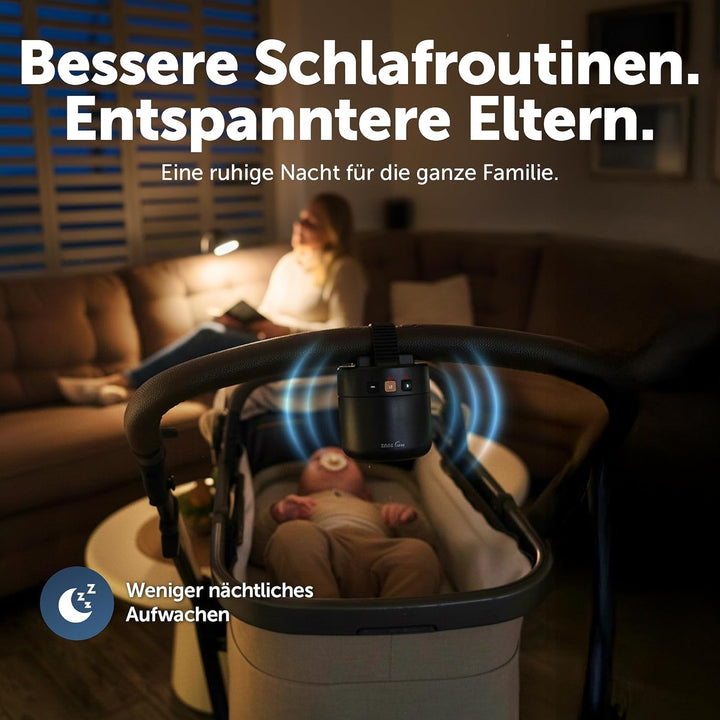 ZAZU ROXY Baby Rocker – Elektrischer Kinderwagen-Schaukler mit Weinen-Sensor, einstellbarer Wipp-Stä