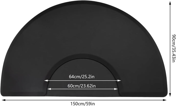 Salon Bodenmatte, Matte 3ft x 5ft Anti-Ermüdungs Barbershop Stuhlmatte für Friseur-Salon Barbier-Sta