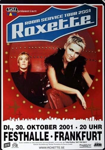 Roxette - Room Servicce, Frankfurt 2001 » Konzertplakat/Premium Poster | Live Konzert Veranstaltung