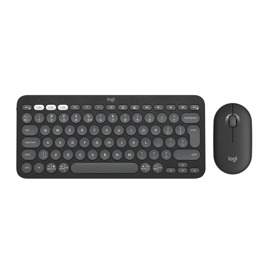 Logitech Pebble 2 Combo - Spanisches QWERTY-Layout, Grafit