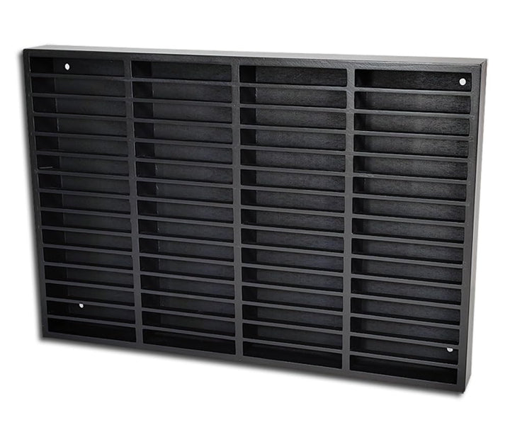 Protected MC Kassetten Holzregal schwarz