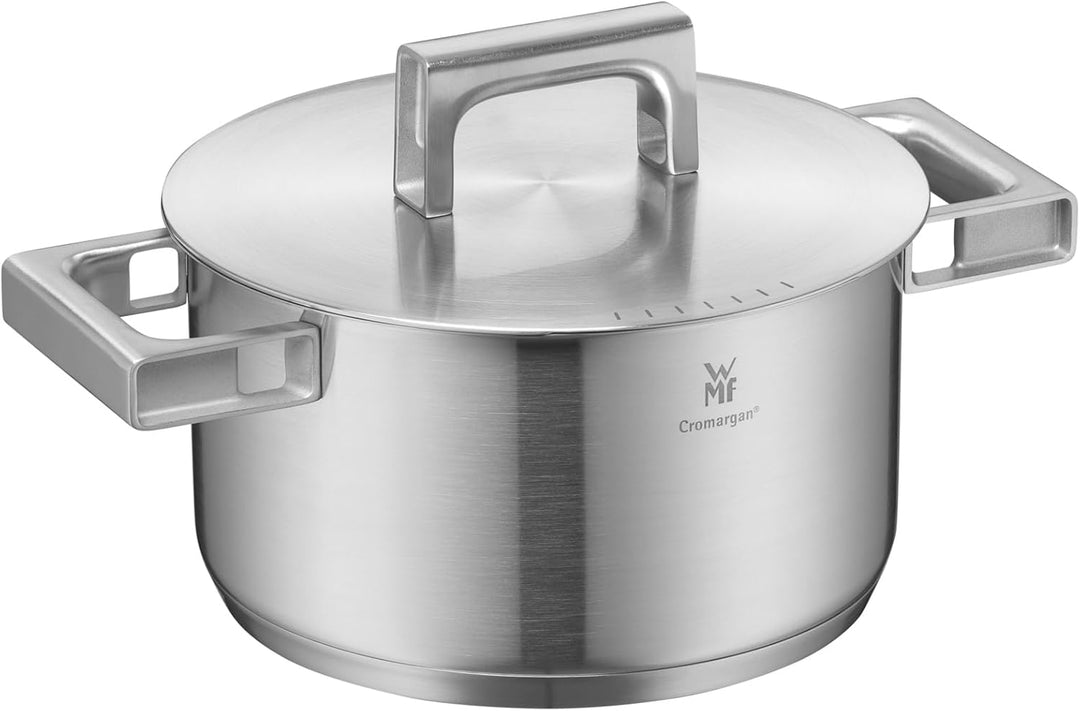 WMF Ultimate Cool Kochtopf gross 20 cm, Edelstahldeckel, Fleischtopf Induktion 3,4l, Cromargan Edels