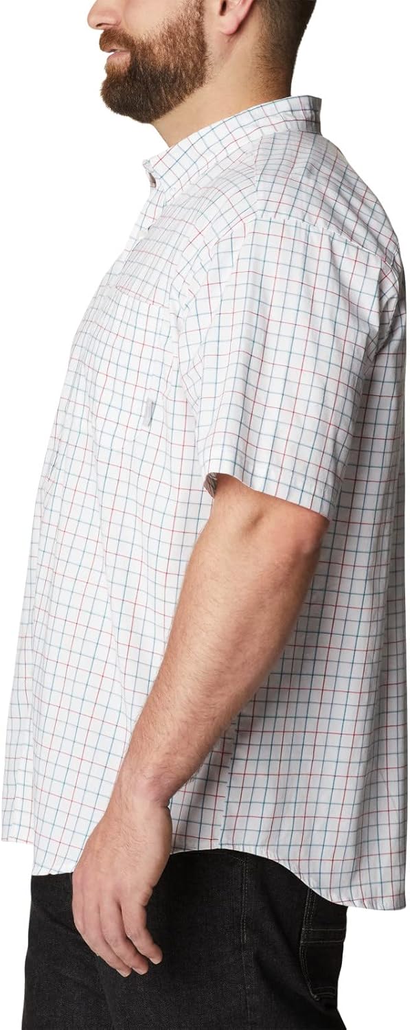 Columbia Herren Rapid Rivers Ii Short Sleeve Wander-Shirt 3X Weisses Gitter, 3X Weißes Gitter