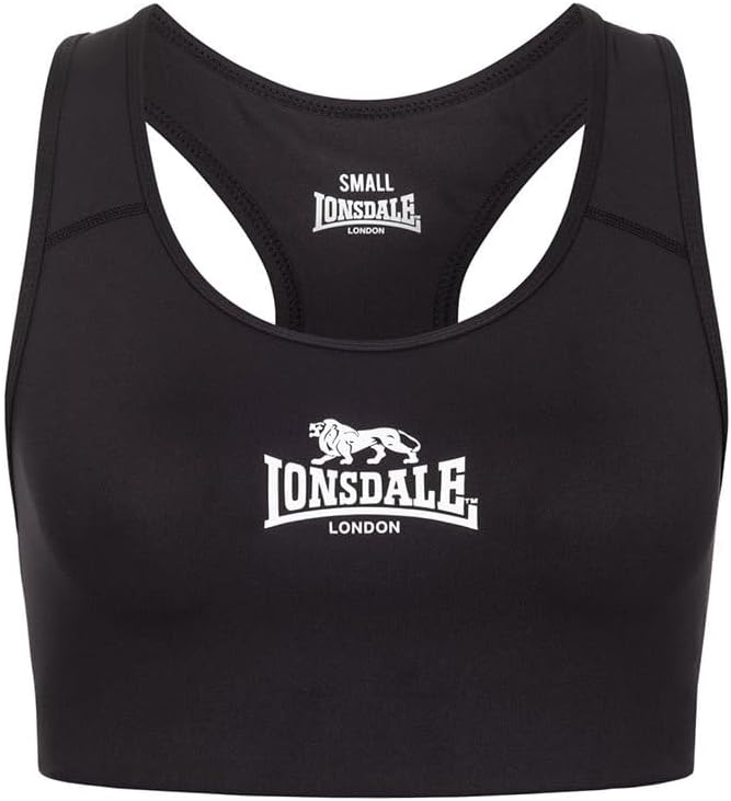 Lonsdale Frauen Sport-BH WARDOUR XS Black/White, XS Black/White