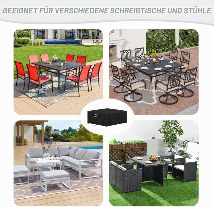 Abdeckung für Gartenmöbel Wasserdicht Lounge Abdeckung | Abdeckplane Gartenmöbel Abdeckhaube Gartent