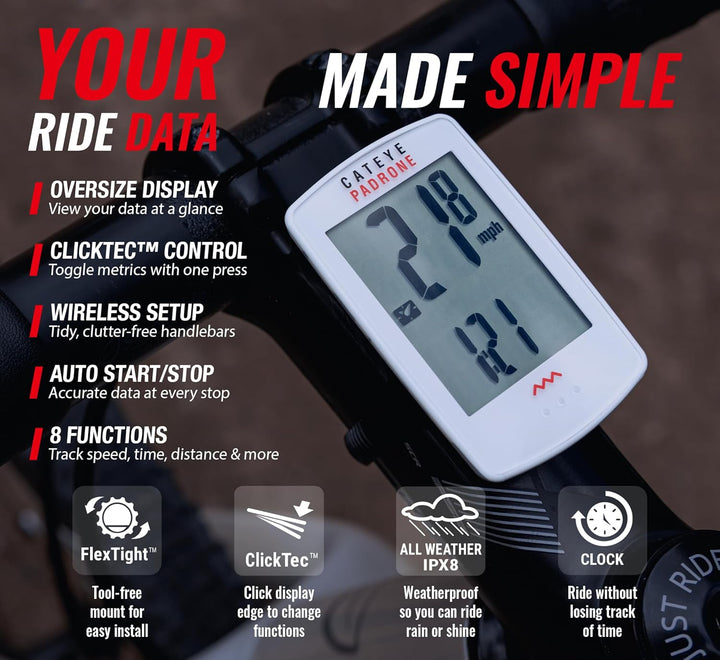 Cateye Padron Computer-Bildschirm, gross Weiss, Weiss