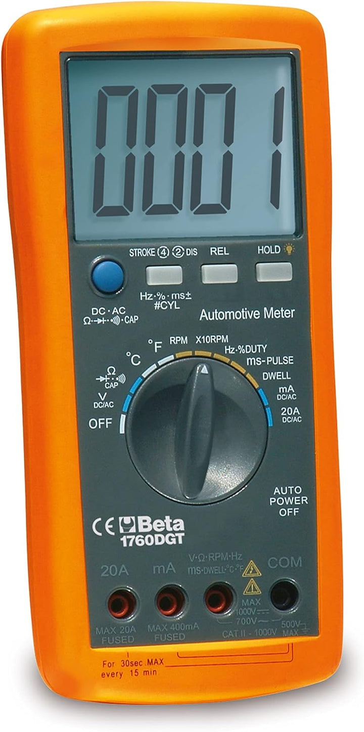 Beta 1760DGT Automotives Mehrzweck-Digitalmultimeter (Strommessgerät, robustes Werkzeug für KFZ-Test