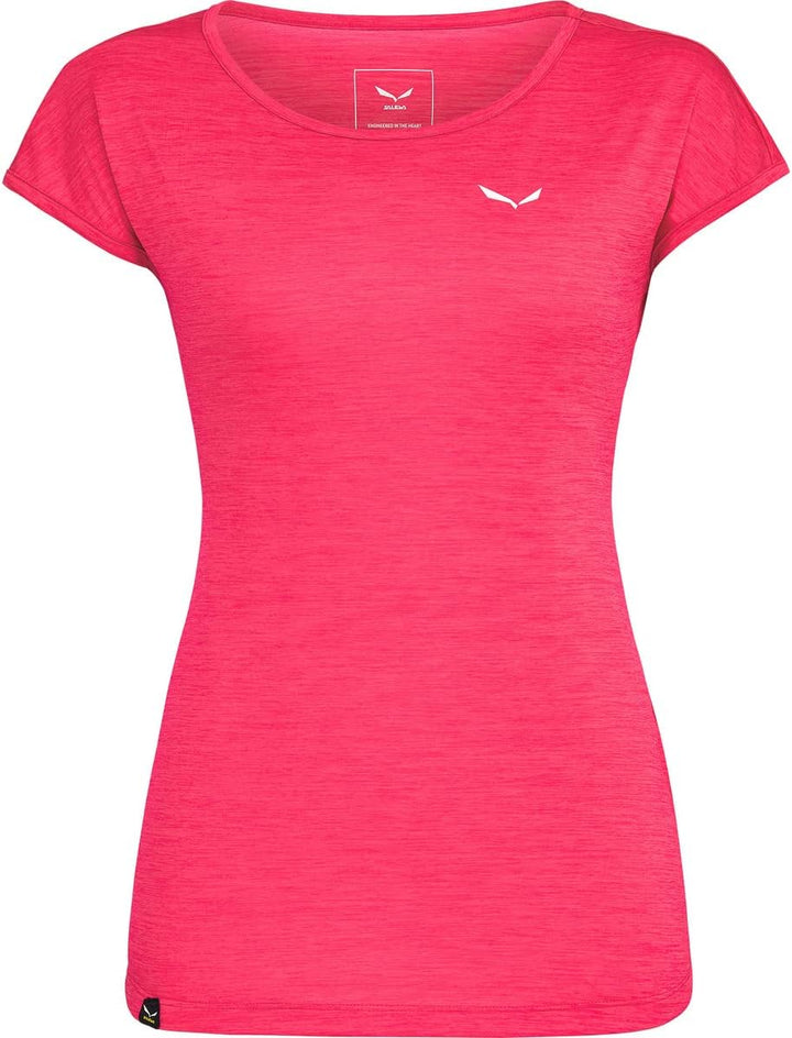Salewa Puez Melange Dry T-Shirt Damen, 3XL Rose Red Melange