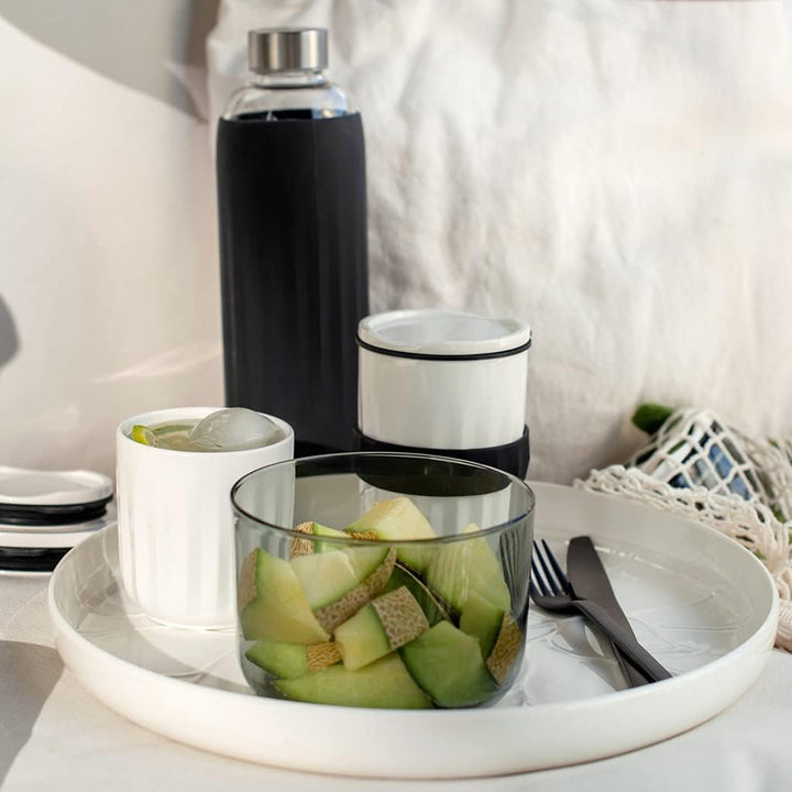 like by Villeroy & Boch group ToGo & ToStay - Trinkflasche, Glas, schwarz, 1L, 10-4869-7995 L (1er P