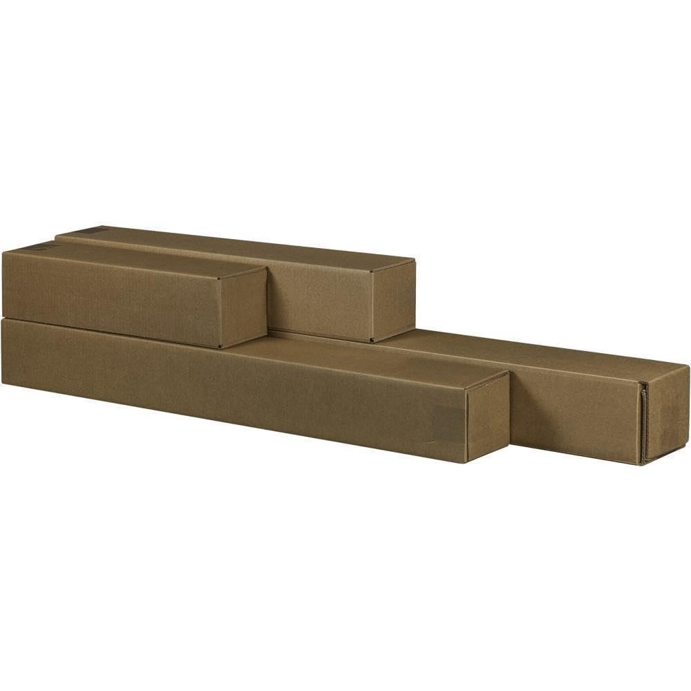 Ropipack quadratische Versandbox Versandhülse Versandrohr Posterverpackung 105 x 105 x 630 mm, teles