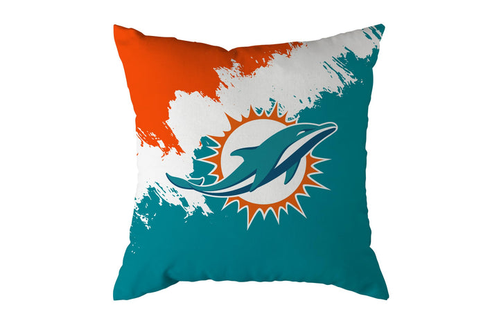 NFL Kissen Miami Dolphins Football Cushion Brush Pillow Sofakissen 50x50cm