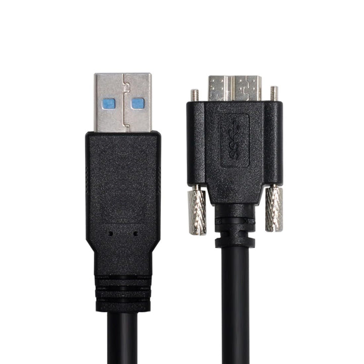 chenyang CY 8m USB 3.0 A Repeater-Kabelstecker auf Micro USB 3.0 B-Stecker mit Befestigungsschrauben