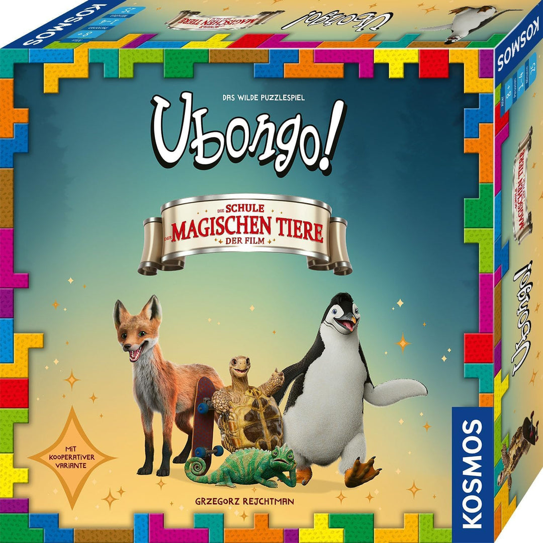 KOSMOS 684501 Ubongo! Die Schule der magischen Tiere, actionreiches Spiel ab 8 Jahre zum Film, Brett