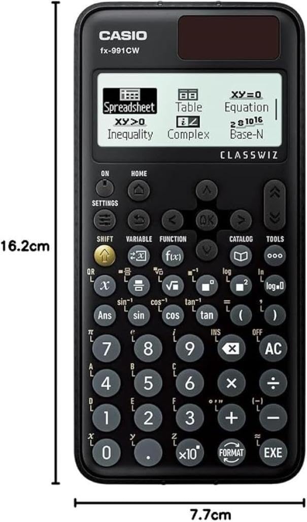 Casio FX-991CW Wissenschaftlicher Taschenrechner, 540 Funktionen und natürliche Anzeige