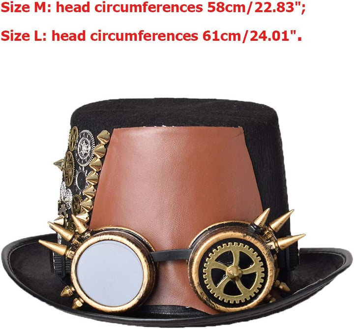 GRACEART Unisex Steampunk Hut Hut L Style-32, L Style-32