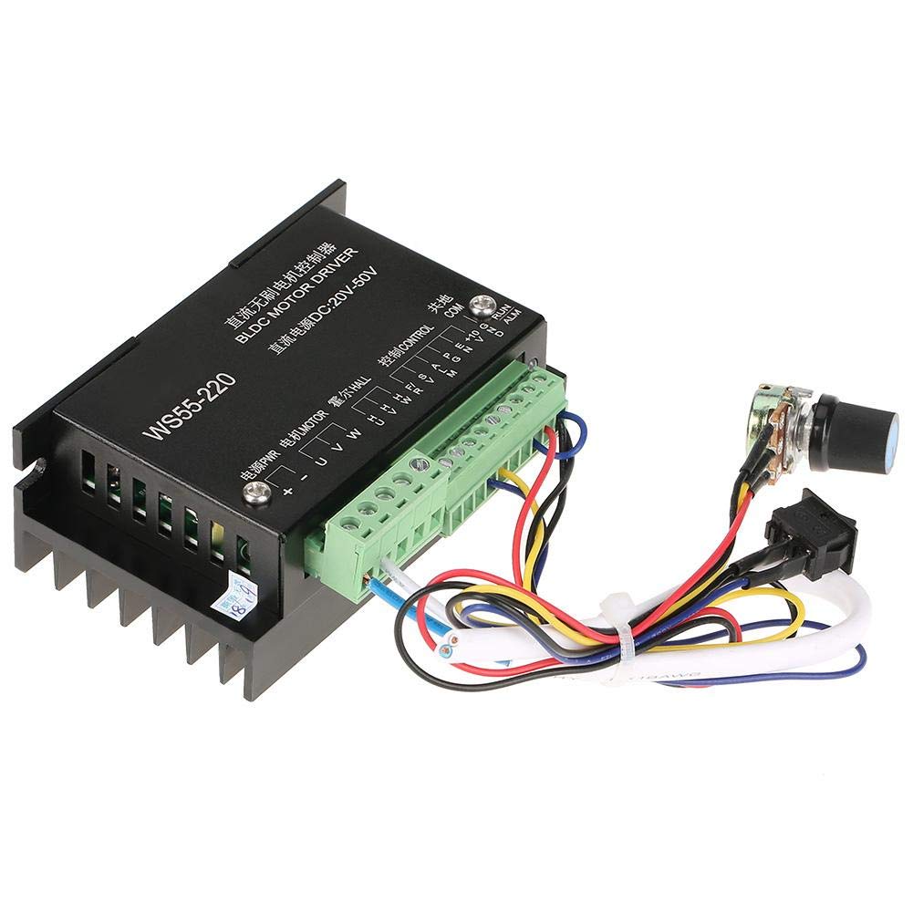 BLDC Motor, WS55-220 DC 20V-50V 500W Bürstenlose CNC-Spindel Motortreiber, BLDC Motor Driver Control