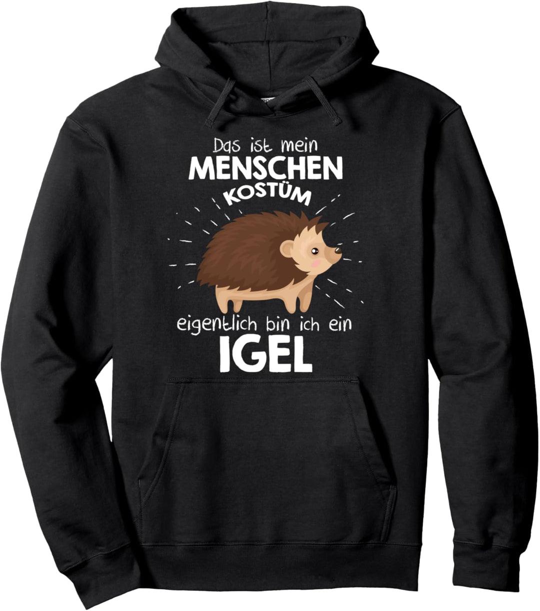 Mein Menschen Kostüm Bin ich ein Igel, Halloween Outfit Pullover Hoodie