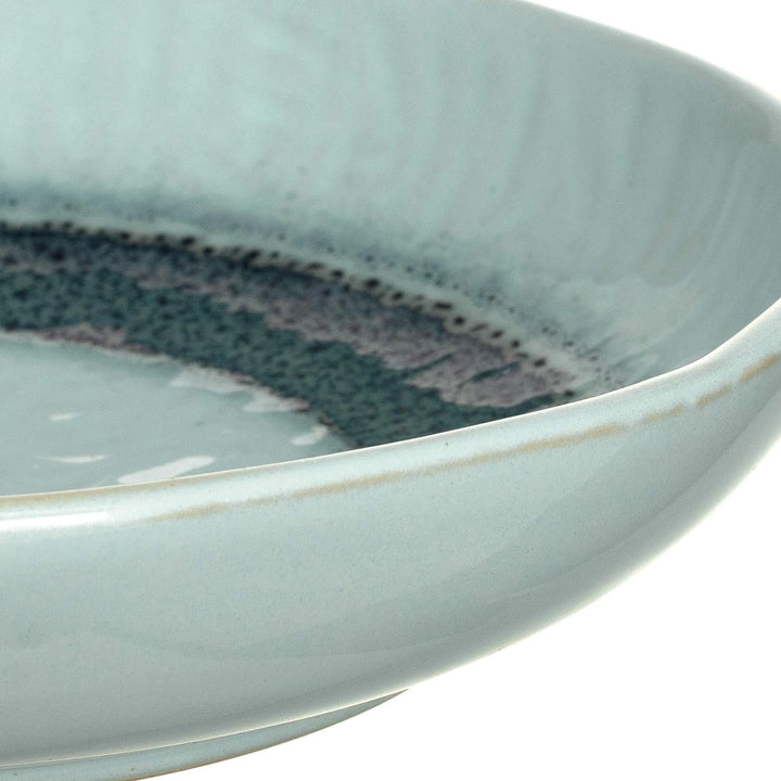 LEONARDO HOME 018546 MATERA 6er Set Teller, Keramik, Blau Blau Single, Blau Single