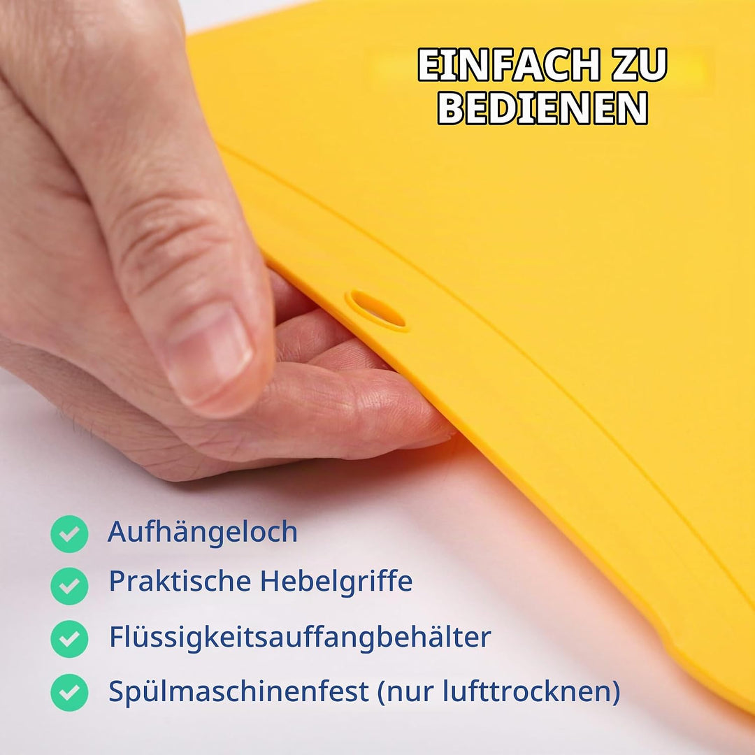 BLUE GINKGO TPU-Schneidematten [3er-Set] – Flexible, messerfreundliche und langlebige Küchen-Schneid