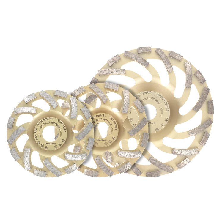 PRODIAMANT Diamant-Schleiftopf 180 mm x 22,2 mm Turbo ST81 Diamantschleifscheibe Beton Naturstein Pr