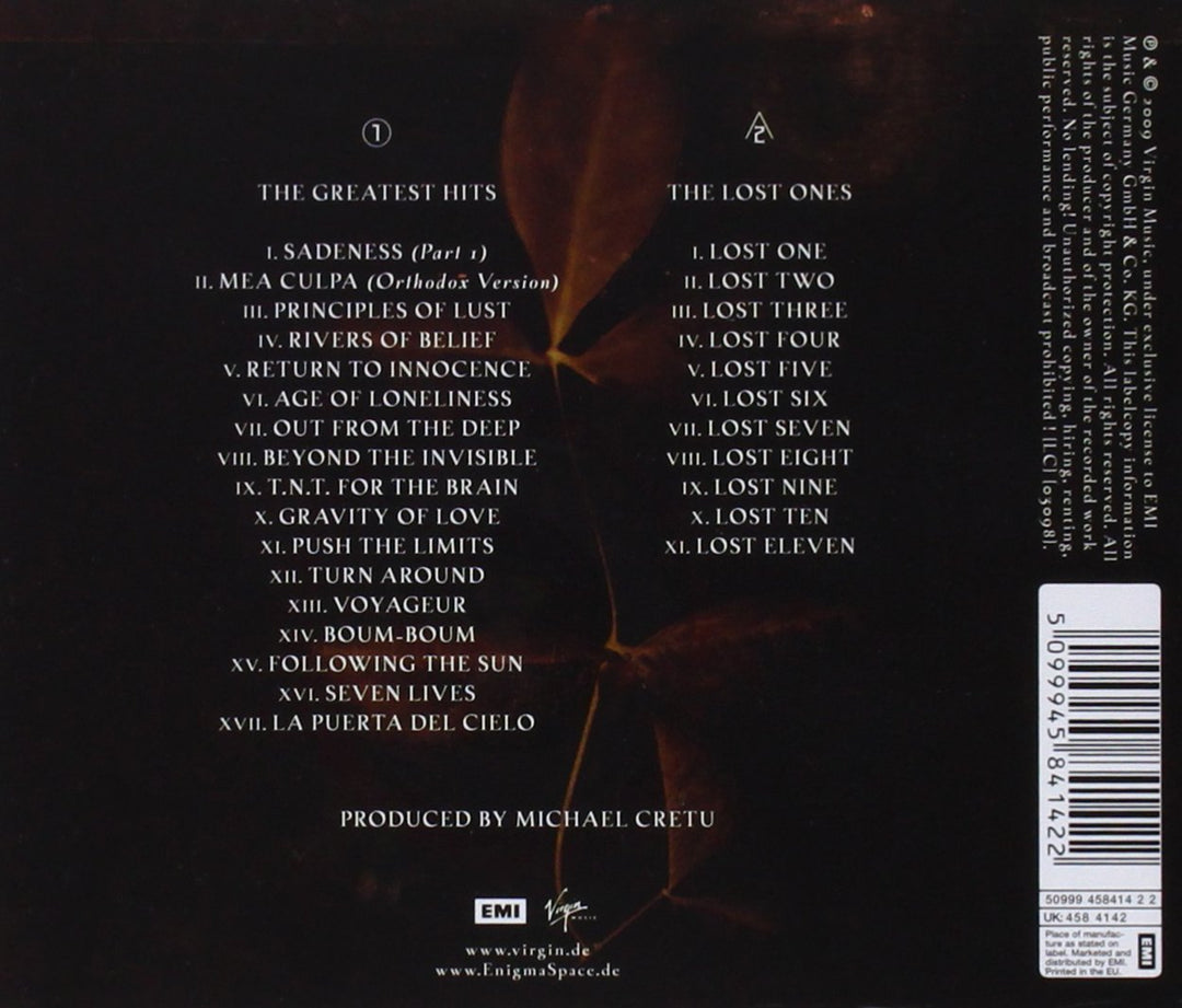 Enigma: Platinum Collection, Audio-CD