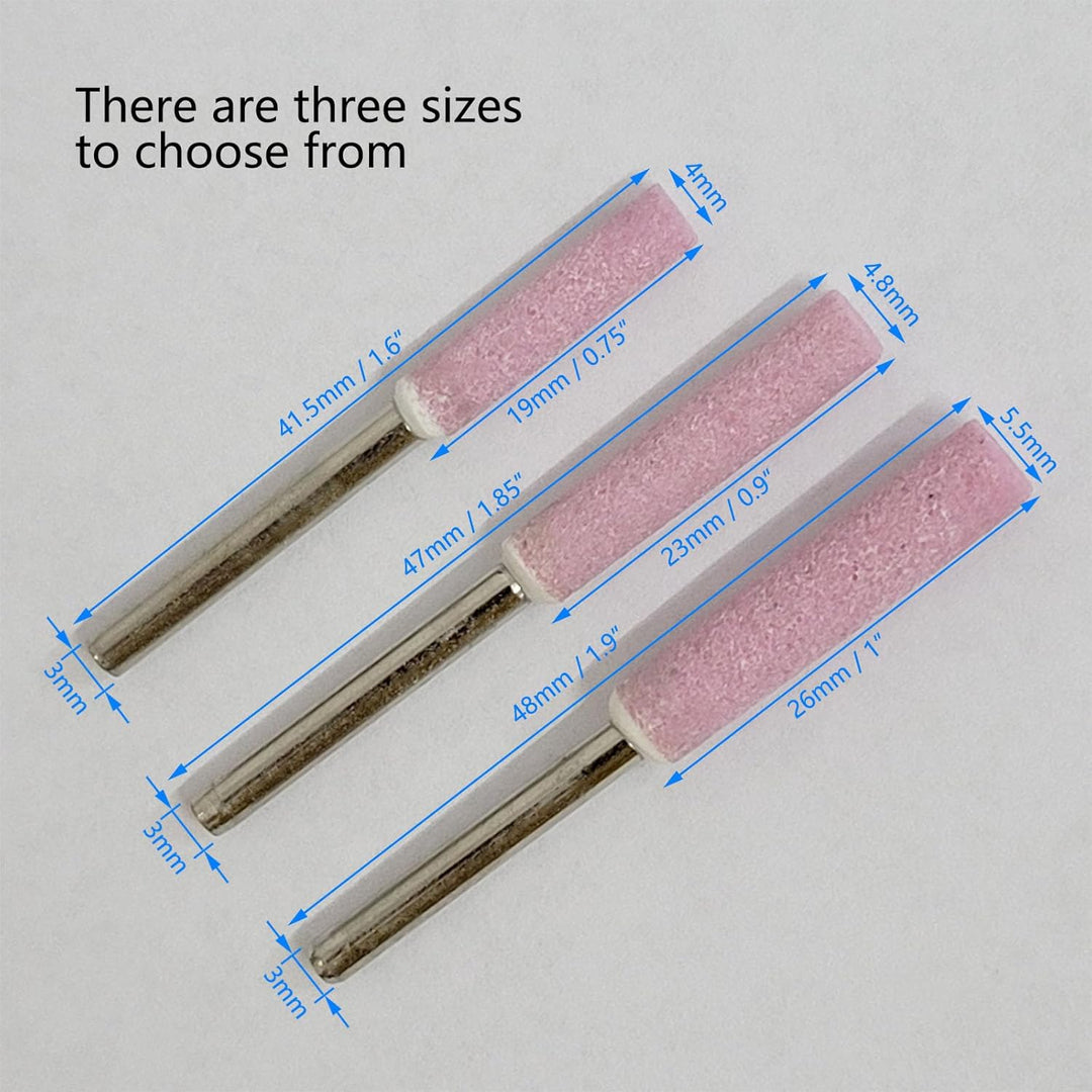 20X Kettensäge Schleifstein Fit für Kettensäge Maniküre Metall Polierwelle(7/32"-5.5MM)