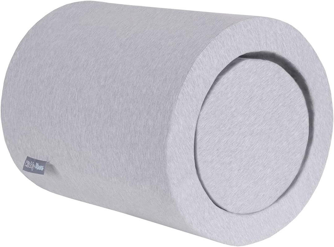 KiddyMoon Spielplatz Velvet Aus Schaumstoff Für Babys Spielbad Hindernisläufen, Fass/Nackenrolle, He