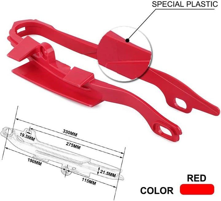 Motorrad-Kettenschieber für CR125R CR250R 00-07 CRF250R 04-09 CRF250X 04-13 CRF450R 02-08 CRF450X 05