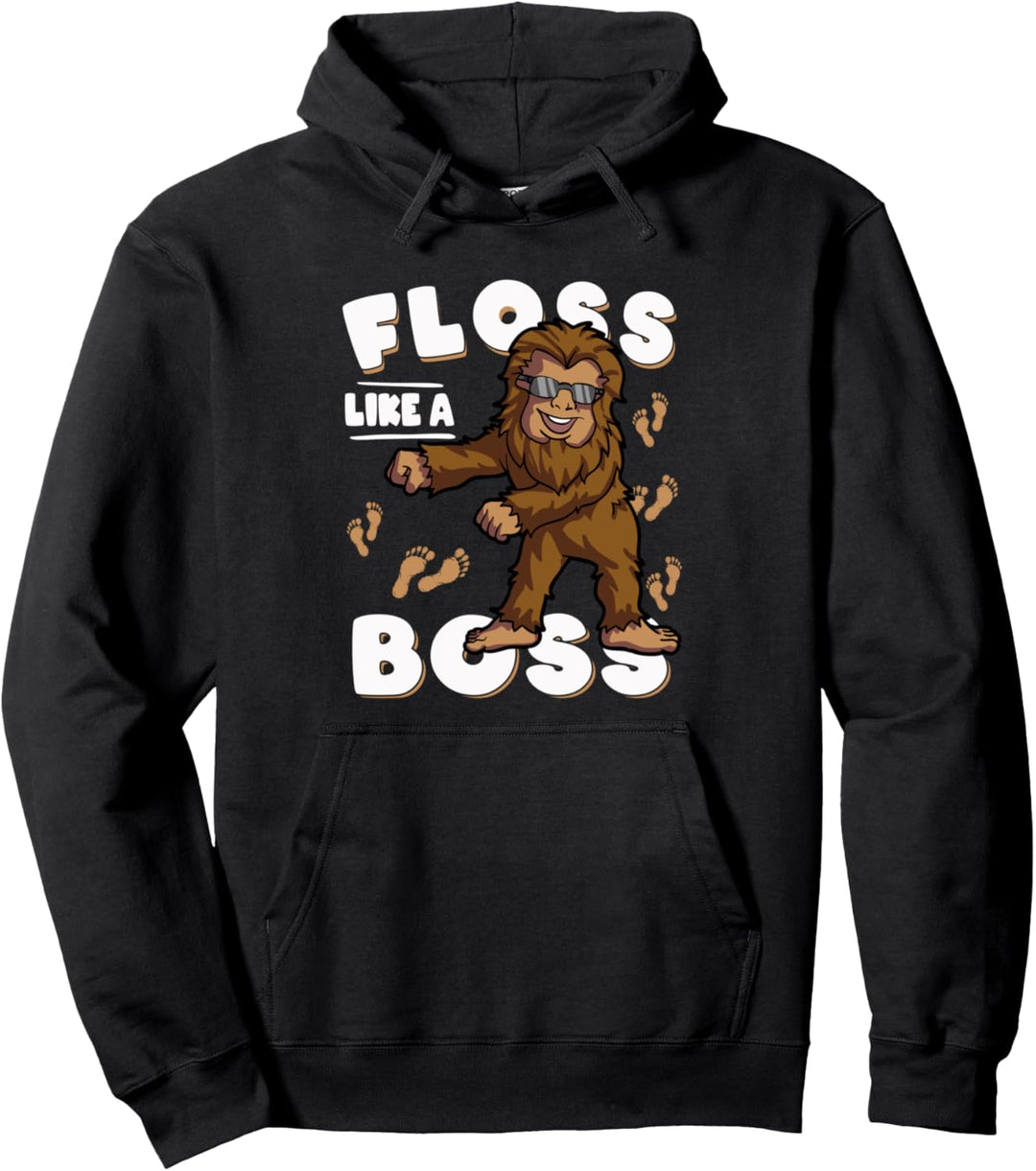 Bigfoot Floss Wie ein Boss Sasquatch Lustiger Tanz Boy Kids Pullover Hoodie