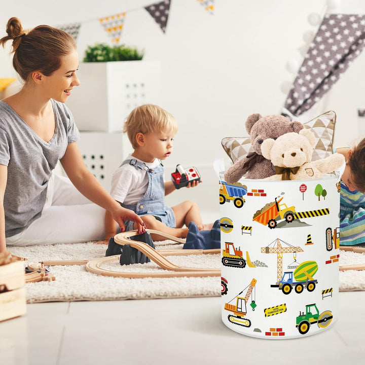 Clastyle Auto Kinder Wäschekorb mit Henkel Faltbar Kleidung Spielzeug Aufbewahrungskorb Jungen Aufbe