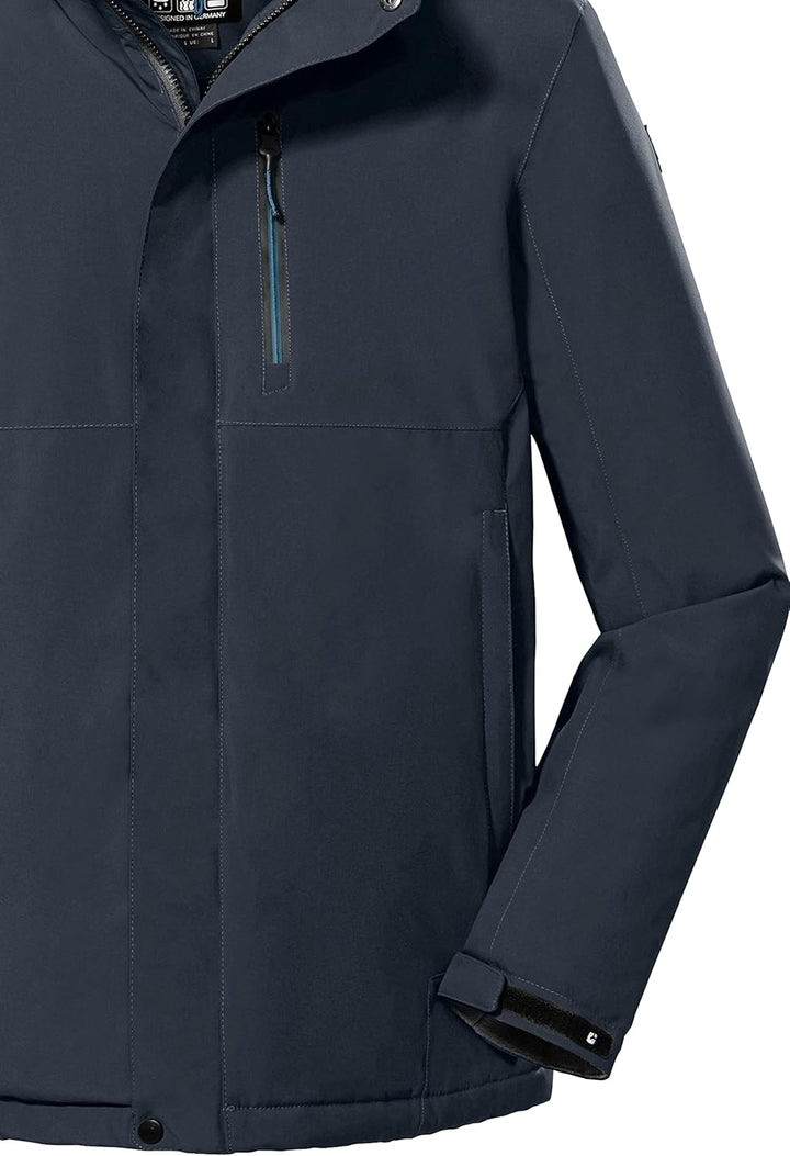 Killtec Herren Kow 68 Mn Jckt Outdoorjacke/Funktionsjacke mit einrollbarer Kapuze S dunkelnavy, S du