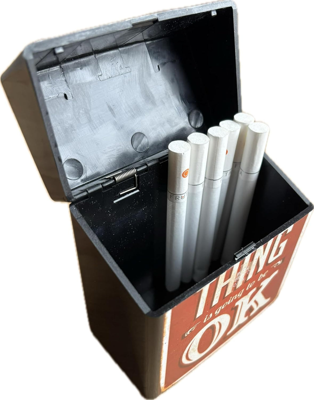 3 x Zigarettenbox XXXL VINTAGE BUNT für 50 Zigaretten Etui Kunststoff Raucherbedarf