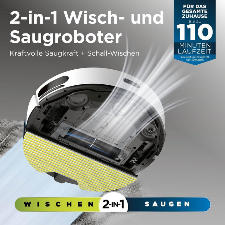 Shark Matrix Plus 2-in-1 selbstentleerter Wisch- & Saugroboter mit LiDAR Home Mapping & Kantenreinig